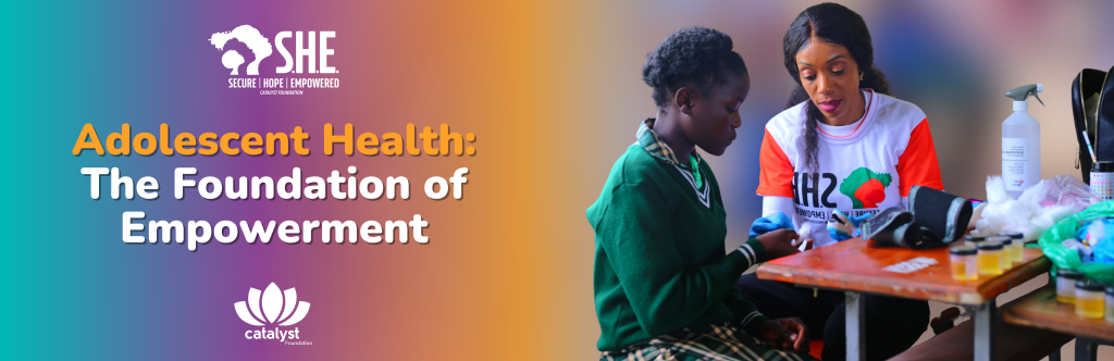 Baner image for a blog featuring a nurse practitioner conducting a health check on a young girl in school uniform